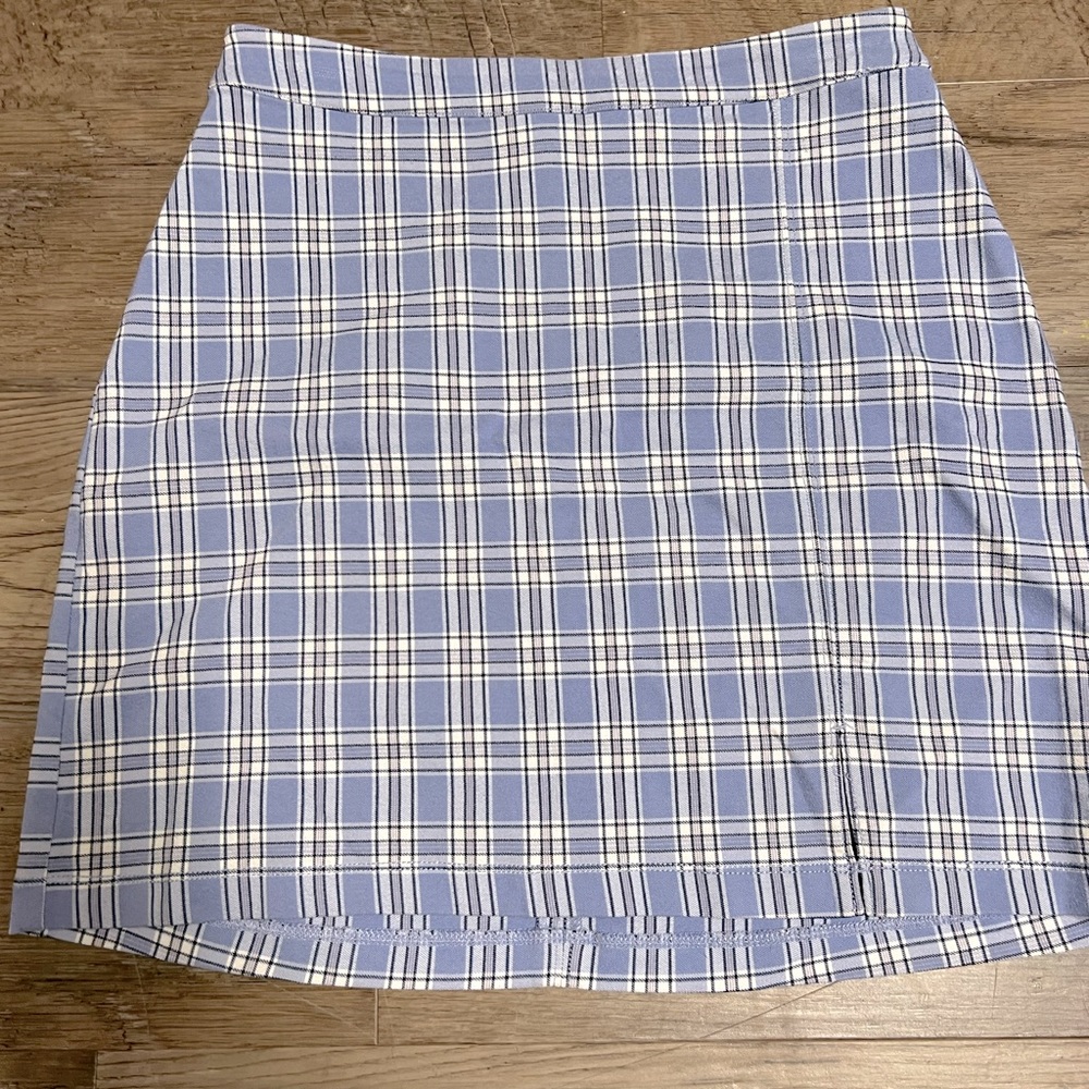 Blue Hollister plaid skirt